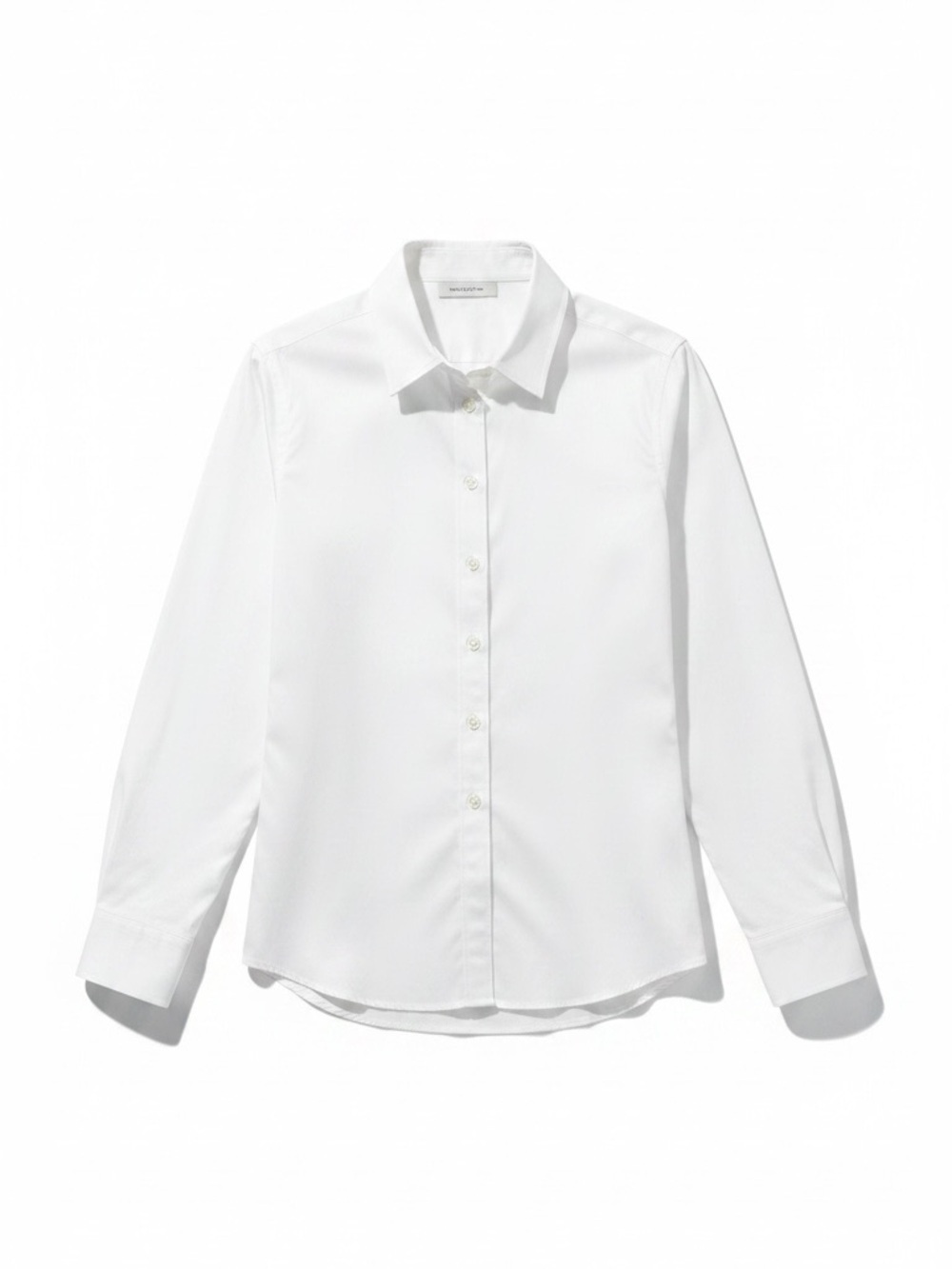 Gap White Stretch Fitted Button-Down Shirt – Large